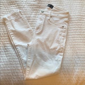 High rise raw hem abercrombie jeans
